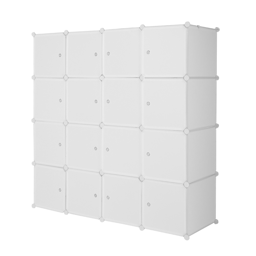 HUNLUYEN Cube Organizer Stackable Plastic Cube Storage Shelves Design