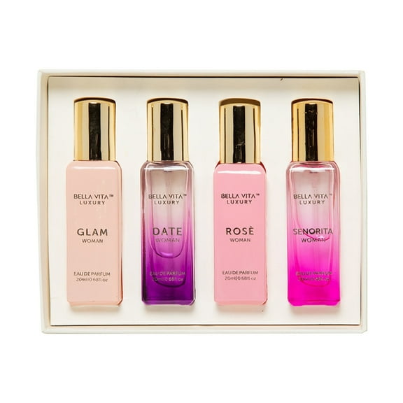 BELLAVITA Luxury Perfume Gift Set, Perfume Gift Sets for Women, 4 pc