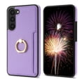 thumbnail image 2 of TECH CIRCLE For Samsung Galaxy S23 Case,PU Leather Slim Money Slots Case 360°Rotatable Ring Kickstand Shockproof Protective Women Men Case for Samsung Galaxy S23 6.1" 2023,Purple, 2 of 7