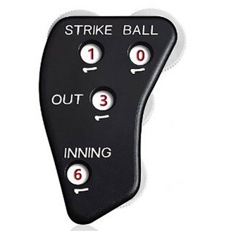 Compteur D'arbitre De Baseball Champro Vintage - 3 Cadrans (Strike, Ball, Out) - Fabriqué à Taiwan