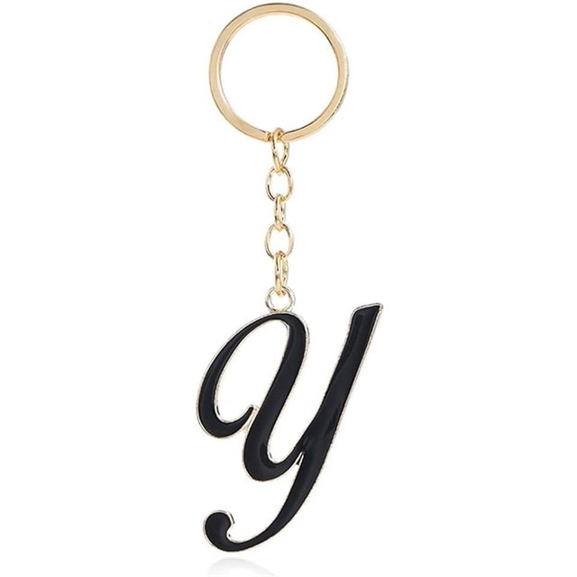 Letter Keychain,26 Letters A-Z Decorative Letter Keychain,Name Keychain for Women Girls Men Teenager Gift
