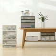 thumbnail image 4 of Guardoinrt 1/2/3 Transparent Storage Drawers Practical And Sleek Office Organization Solution Elevated two grid 1 Pc, 4 of 6