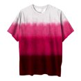 thumbnail image 4 of Women Trendy Graphic Print Tee Shirt Oversized Short Sleeve Crew Neck Drop Shoulder Casual Blouse T-Shirt Tops Pullover, 4 of 4