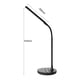 thumbnail image 3 of Lámpara de mesa LED Protección de ojos USB Luz de lectura del dormitorio del hogar (Negro) Ehuebsd Para estrenar, 3 of 8