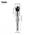 thumbnail image 1 of Accurate For Hole Locator Drill Bit For 35Mm Concealed Hinge Installation - 15mm, 1 of 7