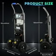 thumbnail image 2 of Esheno 880 lbs Capacity Stair Climbing Dolly Electric Hand Truck with 3 Ropes Heavy Duty Stair Climber for Furniture Logistics Warehouse Equipment Black, 2 of 5