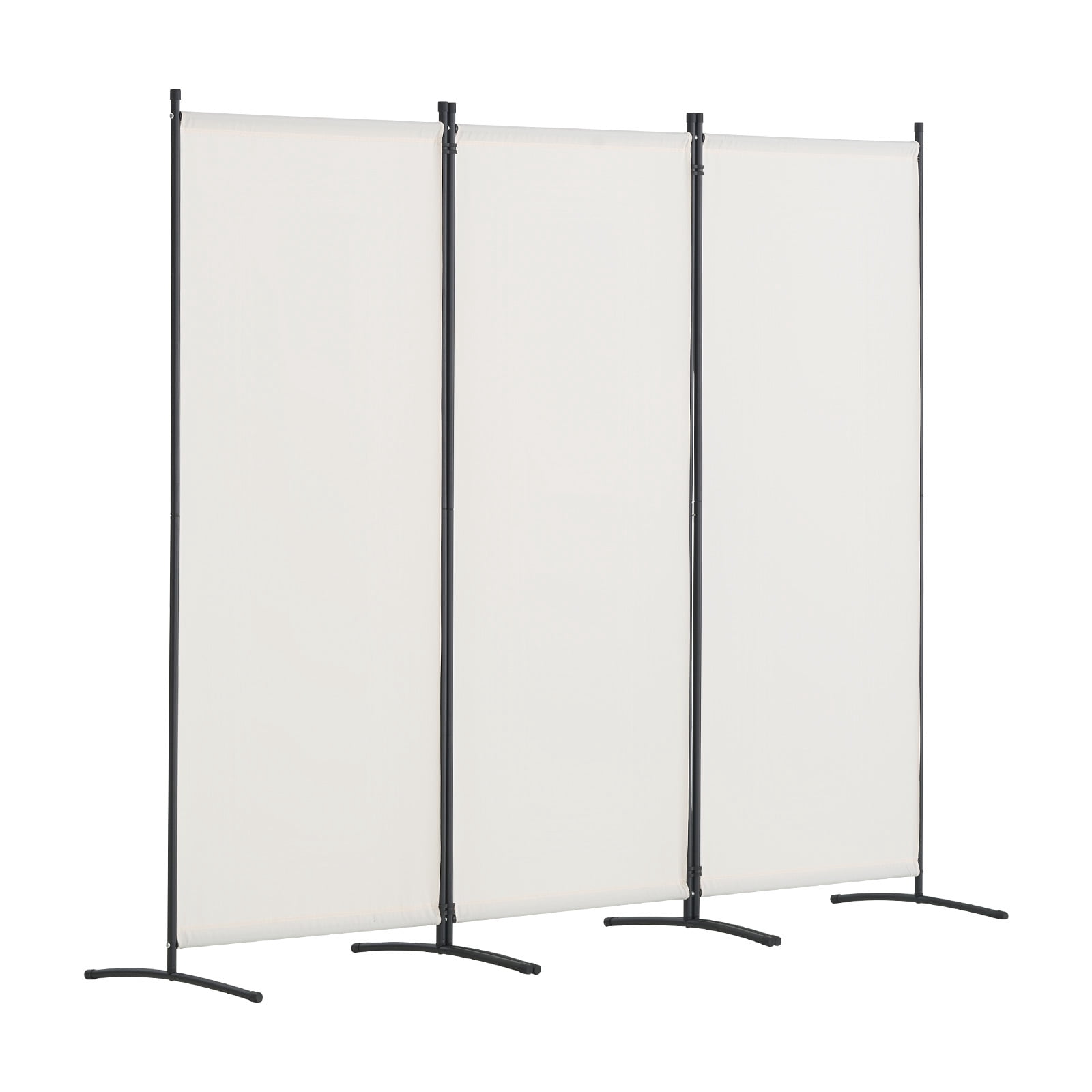 VEVOR Room Divider, 3 Panel Room Dividers and Folding Privacy Screens , Fabric Partition Room Dividers for Office, Bedroom, Dining Room, Study, Freestanding, White