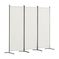 thumbnail image 3 of VEVOR Room Divider, 3 Panel Room Dividers and Folding Privacy Screens , Fabric Partition Room Dividers for Office, Bedroom, Dining Room, Study, Freestanding, White, 3 of 9