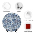 thumbnail image 4 of Honeii Paisley Floral Branches Print Elegant Bone China Decorative Plate, Porcelain Plate,Art Crafts,Ceramic Ornaments for Home Office Wall Decor-10in, 4 of 6