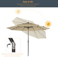 thumbnail image 2 of ACEGOSES 10ft LED 3 Tiers Patio Market Umbrella Outdoor with Ventilation for Garden, Deck and Pool,Sand, 2 of 6