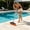 Orange1050, variant on Pool Floor Brush With Squeegee, Stainless Steel Handle Scrub Cleaner, Stiff Bristle Deck Brush for Swimming Pool Bathroom Tile Cleaning