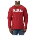 thumbnail image 2 of Wild Bobby State of Indiana College Style Men Long Sleeve Shirt, 2 of 6
