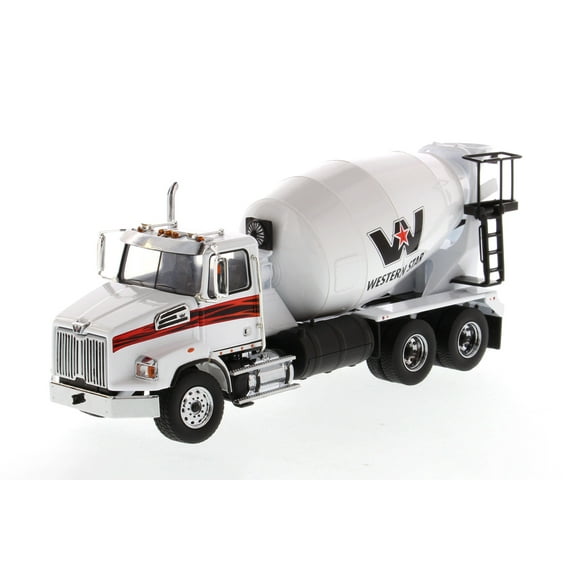 Western Star 4700 SFFA Concrete Mixer, White - Diecast Masters 71035 - 1/50 scale Diecast Model Toy Car