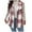 Pink, variant on Gytharion Fall Vest for Women Plus Size Sleeveless Plaid Print Coat Button Down Lapel Vest Jacket Lightweight Casual Outerwear Loose Comfy Winter Waistcoat with Pockets