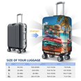 thumbnail image 2 of Luggage Cover Anti Scratch, Tropical Vacation Essentials Elastic Suitcase Protector Fits 18-32 Inch Luggage, 2 of 2