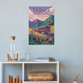 thumbnail image 4 of Tarma Peru Vintage City Travel Poster with Mountain Train And Floral Landscapes Canvas Poster, 4 of 8