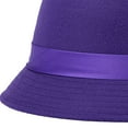 thumbnail image 5 of Dailypoc Womens Hats Reversible Bucket Hat - Two Styles in One, Packable Sun Protection, Unisex Summer Hat,Purple,One Size, 5 of 5