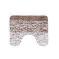 thumbnail image 2 of Dvkptbk Bath Rug Mat for Oval Toilet Base, Machine Washable Rugs, Soft Microfiber Contour Mats for Toilets, U Shaped Toilet Rug Bathroom Decor, Brown, 2 of 7