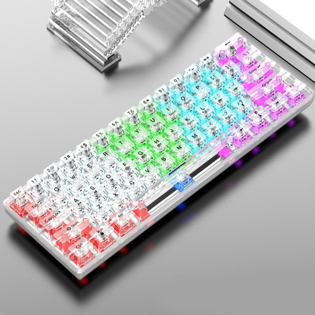 61 Keys Mechanical Keyboard USB RGB Backlit Gaming Mechanical Keyboard For Desktop Household Computer Accessories