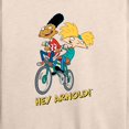 thumbnail image 3 of Hey Arnold! - Arnold and Gerald Bike - Women's Lightweight French Terry Long Sleeve Shirt, 3 of 5