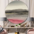 thumbnail image 3 of Designart 'Pink Shabby Storm II' Shabby Chic Metal Circle Wall Art, 3 of 3