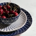 thumbnail image 6 of Thyme & Table Blue and White Calypso 12-Piece Ceramic Dinnerware Set, 6 of 10