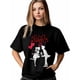 thumbnail image 1 of Camiseta de mujer, camisetas de manga corta, camisetas casuales, camisetas de cuello redondo con corazones para San Valentín para mujer, 1 of 8