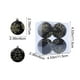 thumbnail image 3 of Adornos navideños, 4 bolas navideñas flocadas, juego de decoración navideña. Varios estilos de adornos para árboles de Navidad que también se pueden usar para otras fiestas., 3 of 5