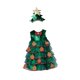 thumbnail image 1 of Vestido de árbol de Navidad para niños con sombrero decorativo ligero de poliéster encantador 90cm, 1 of 9