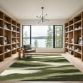 thumbnail image 2 of ODIKA 4'x6' Machine Washable Non-Slip Area Rug, Abstract Olive Green High Traffic Rug, Green, 1284504, 2 of 7