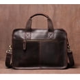 thumbnail image 2 of Men's Retro Handmade First Layer Cowhide Portable Briefcase, 2 of 2