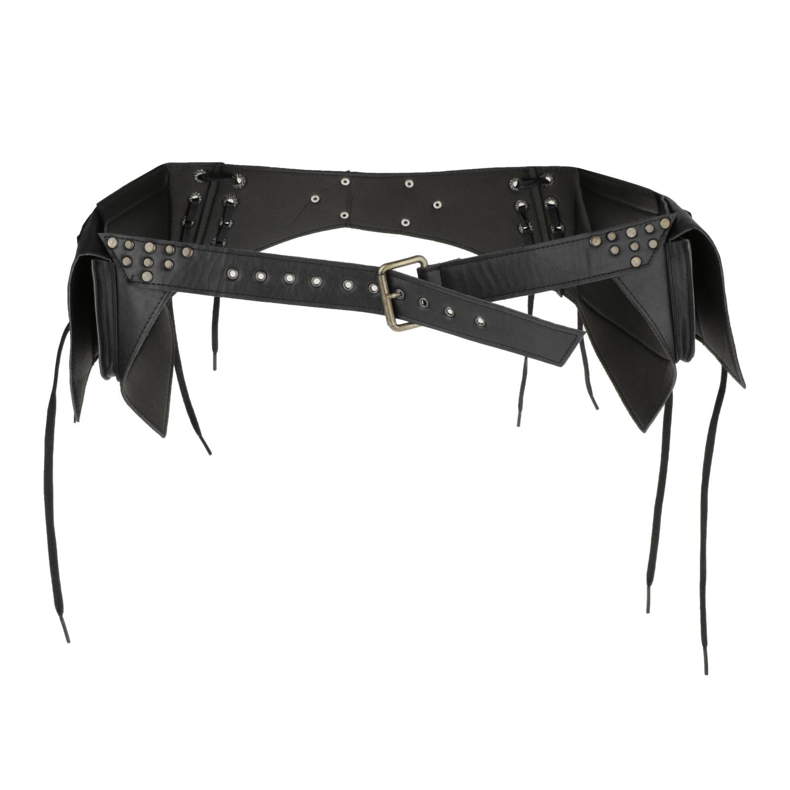 Fashion Fanny Pack Costume Bags Wallet Adjustable Steampunk Waist Bag Pouch for Black