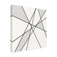 thumbnail image 2 of Canvas Wall Art - Line and Brush 'Line and Off White 1' Wall Art for Living Room, Bedroom, or Office Décor by Trademark Fine Art - 14 x 14 Inches, 2 of 4