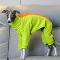 thumbnail image 3 of HQREA Italian Greyhound Onesie Clothes Whippet Dog Dinosaur Costume Pajamas for Large Dogs, 3 of 6