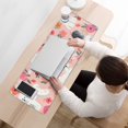 thumbnail image 3 of Long Mouse Pads for Desk,Pink Bichon Frise and Flower Desk Mats on Top Of Desks, Desk Mouse Pad Extra Large with 3mm Non-Slip Base and Stitched Edge for Gaming,Office,Work,Home 31.5"x11.8", 3 of 6