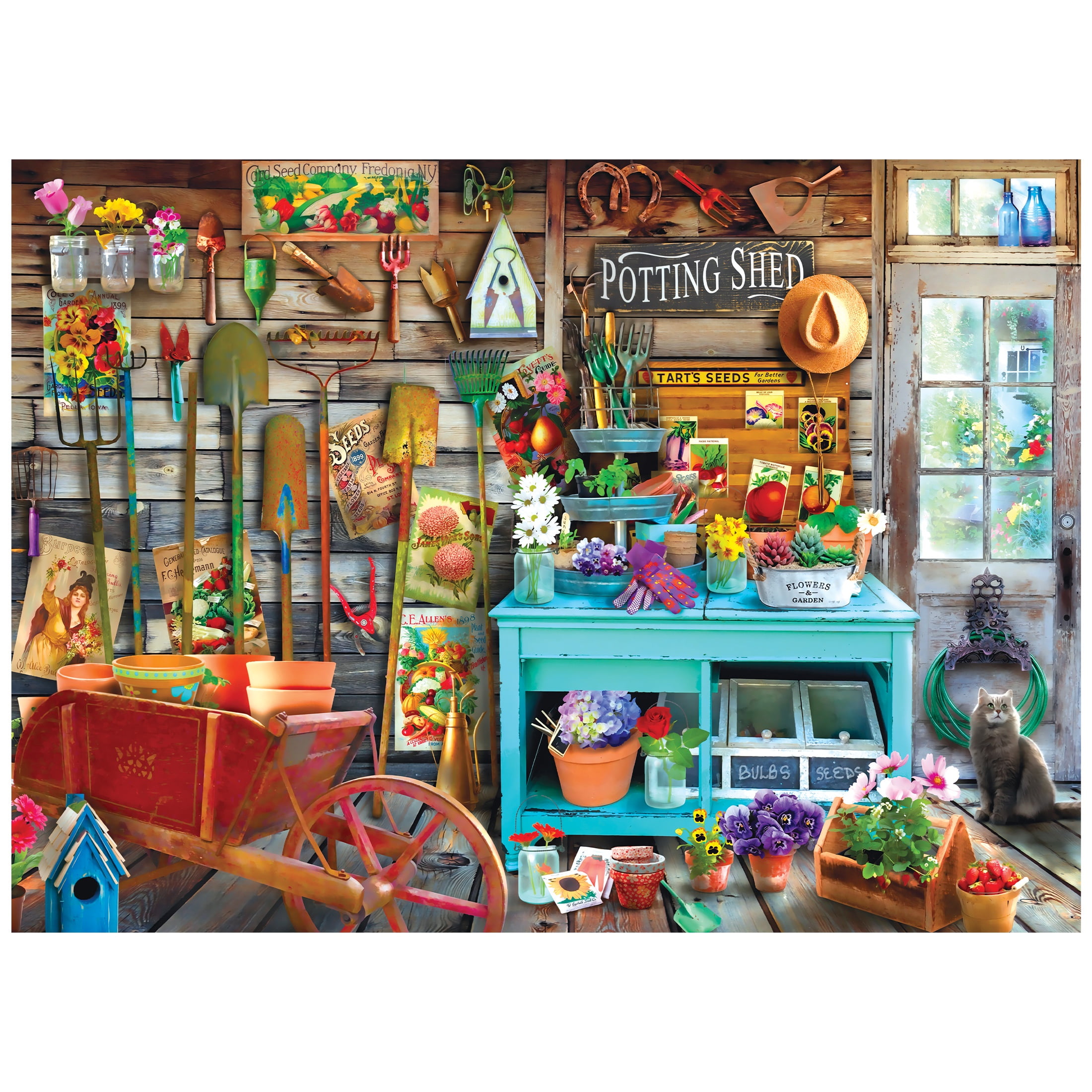 RoseArt - Favorite Places 1000-Piece - The Potting Shed - Adult Interlocking Puzzle
