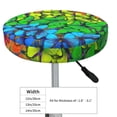 thumbnail image 4 of Hirioo Rainbow Butterflies for Round Bar Stool Seat Covers Washable Stool Cushion Slipcover Elastic Bar Chair Covers for 12-14 Inch Chair-13 inch, 4 of 7