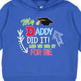 thumbnail image 3 of Inktastic My Daddy Did It and He Did It for Me with Graduation Cap Toddler Hoodie, 3 of 4