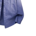 thumbnail image 4 of JTSRKL Classic Plaid Oxford Cloth Shirts for Men Long Sleeve Lapel Button Pocket Shackets Casual Office Wear Relaxed Fit Versatile Tops, 4 of 6