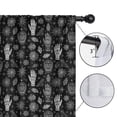 thumbnail image 4 of Blackout Kids Curtains,Black White Skull Hand Spider Pattern Childrens Insulated Curtains Set Of 2,Bedroom Essentials,Toddler Room Decor 42x54in(106x137cm), 4 of 5