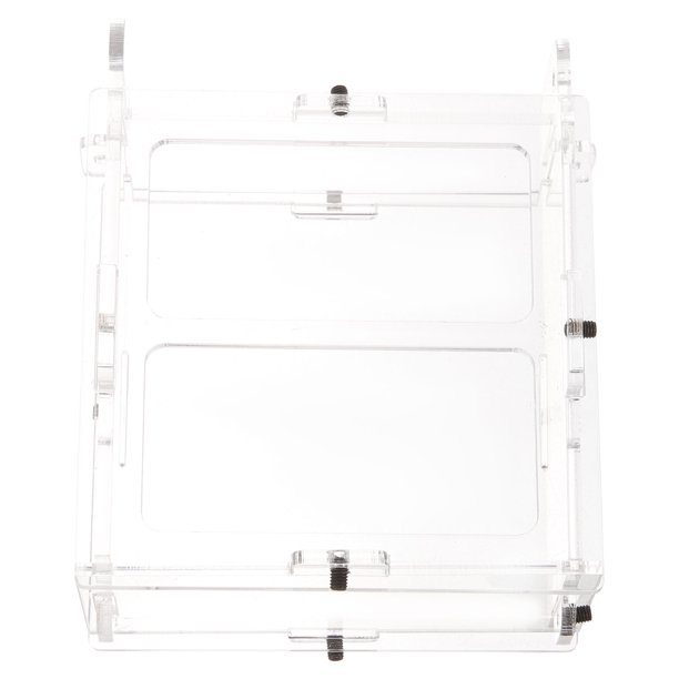unbranded Comedero Para Pájaros De Acrílico Transparente Con Práctico Y Material Duradero Para Almacenar