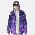 thumbnail image 2 of Balery Purple Bubble Abstract Art Sudadera ligera de manga larga con capucha y protección solar UPF 50+ para hombre y mujer, ideal para pesca y running-Small, 2 of 7