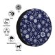 thumbnail image 4 of Fotbe Snowflakes2 Funda de Llanta de Repuesto con Estampado, Engrosada, Ajuste Universal para Jeep, Remolque, RV, SUV, Camión-14 inch, 4 of 6