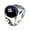 Silver, variant on K-KED Mens Yin Ying Yang Blue Sandstone Ring Men Stainless Steel Size 7-13-13-Gold
