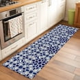 thumbnail image 2 of Navy Blue Geometric 2'x6' Runner Rugs for Hallway Kitchen Bedside Non Slip Washable, Vintage Abstract Art Entryway Rug Runners with Rubber Backing, Long Carpet Runner for Laundry Room, 2 of 8
