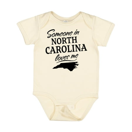 

Inktastic Someone in North Carolina Loves Me Gift Baby Boy or Baby Girl Bodysuit