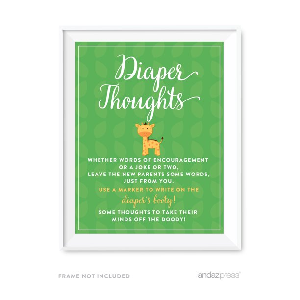 Late Night Diaper Thoughts Baby Shower Activity Boho Tribal
