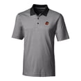 thumbnail image 2 of Men's Cutter & Buck  Black Rochester Red Wings Big & Tall Forge Tonal Stripe Stretch Polo, 2 of 3