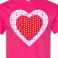 thumbnail image 4 of Inktastic Valentine Red Heart with Dots T-Shirt, 4 of 5
