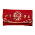 thumbnail image 1 of Sobre rojo de Año Nuevo chino, sobre de regalo de mejores deseos, de cuero de PU Hong Bao para Feliz año nuevo, 1 of 9